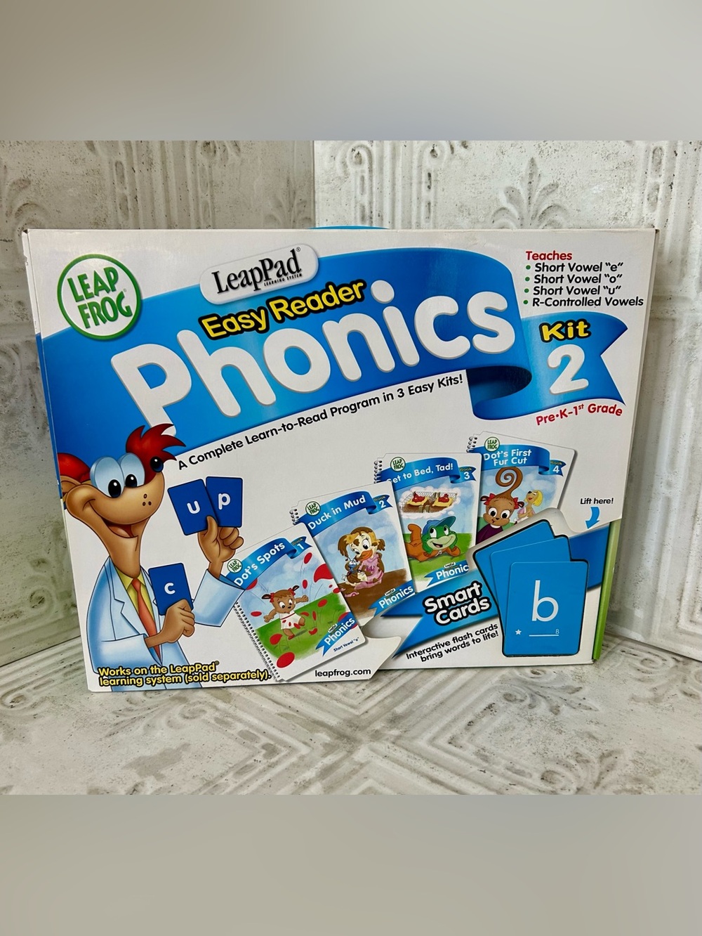 NEW LeapFrog LEAPPAD Easy Reader Phonics Kit 2 Interactive Learn To Read Program